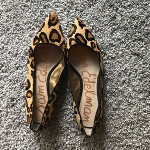 Animal print flats